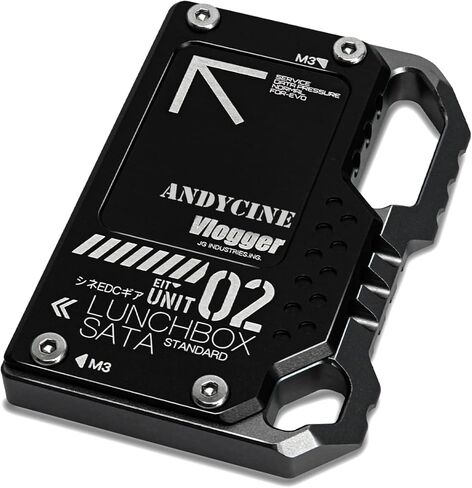 ANDYCINE Lunchbox II Black Magnalium Case for DIY SSD Compatible for Atomos Ninja V,V+, Ninja Flame, Ninja Inferno, and Shogun Inferno Monitors in Kuwait