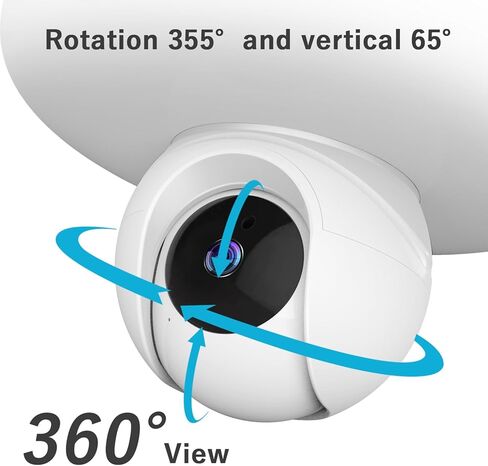 XVIM 2K Wireless Light Bulb Security Camera - 2.4G WiFi Wireless Security Camera,1,500-Lumen Brightness, Smart Floodlight Camera, Color Night Vision, Motion Detection, Cloud/SD Card Storage in Kuwait