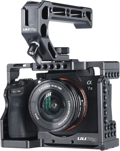 قفص كاميرا لكاميرا سوني A7III/A7RIII/M3 القياسية بنمط اركا لوحة سريعة الفك + مجموعة ملحقات مقبض علوي لسلسلة سوني a7iii in Kuwait