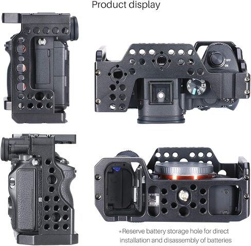 قفص كاميرا لكاميرا سوني A7III/A7RIII/M3 القياسية بنمط اركا لوحة سريعة الفك + مجموعة ملحقات مقبض علوي لسلسلة سوني a7iii in Kuwait