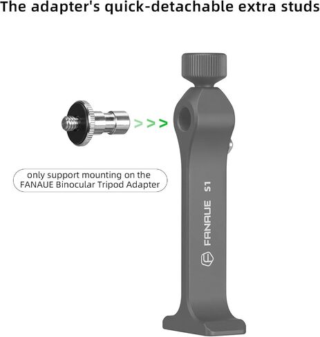 FANAUE Binocular Tripod Adapter Quick Release,Detachable Universal Mount Accessories (Extra Stud) in Saudi Arabia
