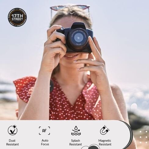Sigma 30mm f/1.4 DC DN Contemporary Lens for Canon EF-M | EF-M-Mount Lens/APS-C Format, Rounded 9-Blade Diaphragm, Tiffen 52mm UV Protector Filter, 64GB Extreme PRO Memory Card, and Waith Camera Bag in Saudi Arabia