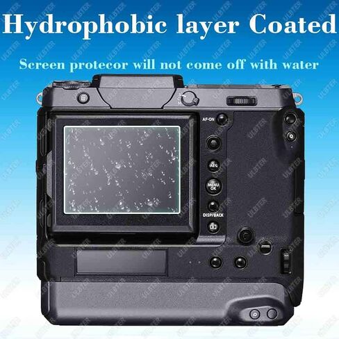 ULBTER Screen Protector for Fujifilm GFX 100 / GFX 100S / GFX50S II LCD + PET Top Flim [2+2Pack] 0.3mm 9H Hardness for Fuji GFX 100 100S Tempered Glass Anti-Scrach Anti-Bubble in Saudi Arabia