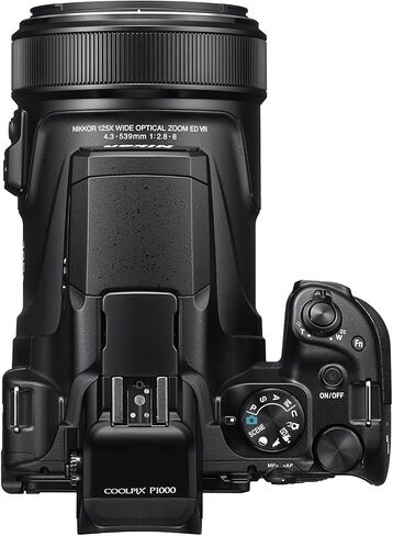 Nikon COOLPIX P1000 16.7 Digital Camera with 3.2" LCD, Black with Universal Camera Strap with Quick Release System in Saudi Arabia