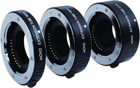 Movo Photo AF Macro Extension Tube Set for Fujifilm X-Mount Mirrorless Cameras with 10mm, 16mm and 21mm Tubes in Saudi Arabia