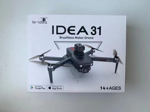طائرة بدون طيار بمحرك بدون فرشاة IDEA 31P مع كاميرتين للبالغين، صورة 2K، تجنب العوائق بزاوية 360 درجة، فيديو بدون طيار، كاميرا 4K، وضع التدفق البصري، 5G WiFi، فيديو FPV Quadcopter للمبتدئين، بطاريتان in Kuwait