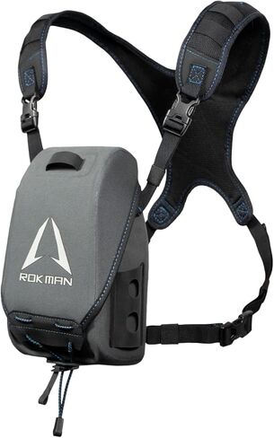 حافظة منظار من روكمان، حقيبة صدر بينو مقاومة للماء للرجال والنساء | 3 جيوب | تحمل جهاز تحديد المدى والجوال والمكالمات والبطاقات للصيد والمشي لمسافات طويلة ومشاهدة الطيور والتخييم in Kuwait