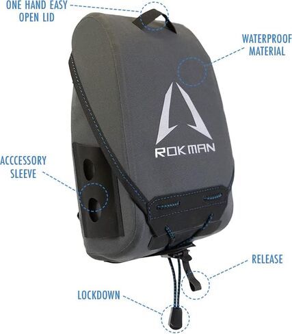 حافظة منظار من روكمان، حقيبة صدر بينو مقاومة للماء للرجال والنساء | 3 جيوب | تحمل جهاز تحديد المدى والجوال والمكالمات والبطاقات للصيد والمشي لمسافات طويلة ومشاهدة الطيور والتخييم in Kuwait