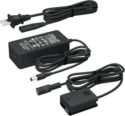 مجموعة محول الطاقة LP AC-PW20 NP-FW50 لبطارية Sony Alpha ZV-E10 A6400 A6100 A6300 A6000 A6500 A5100 A7II A7RII A7SII A7S RX10 II IV NEX5 NEX7 in Saudi Arabia