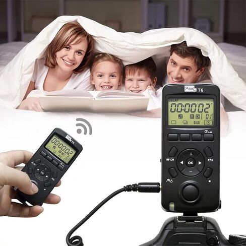 Wireless Shutter Release Comaptible for Canon, Pixel T6-N3/E3 Wireless Remote Control Timer Shutter Release Cable Compatible for Canon EOS R3 R5 R6 R7 1300D 760D 750D 90D 5D IV III 1D 6D II 7D in Saudi Arabia