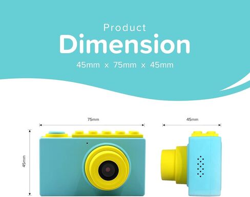 myFirst Camera 2 - Kids Underwater Camera for Snorkeling Shutterbug, Waterproof, Premium Designer Toy HD Video Camcorder Preset Frames Real-8MP incl 16GB Card Graduation Gift in Saudi Arabia