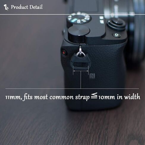 VKO Lug Ring Camera Strap Triangle Split Ring Hook + Plastic Cap for SLR D-SLR Rangefinder Mirrorless Camera W/Round Eyelet 12mm(2 Pair) in Kuwait