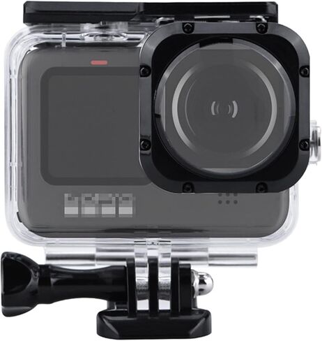 Diving Fish Eye Wide Angle Max Lens Waterproof Housing for Gopro Hero 10 9 Underwater 40m Case Cover Mini Action Camcorder Sports Camera Accessories in Saudi Arabia