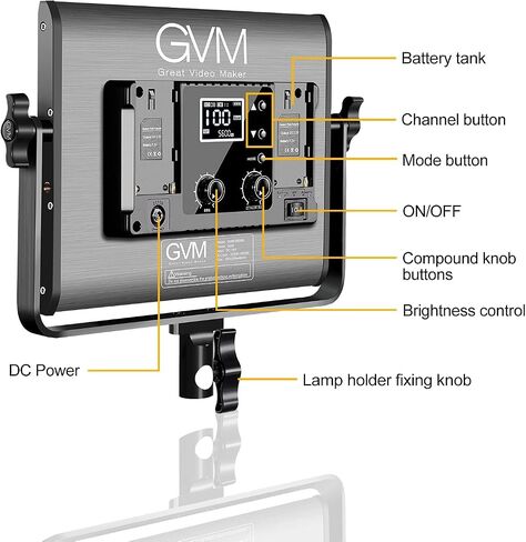 GVM RGB LED ضوء فيديو مع Softbox، 680RS 50W مجموعات إضاءة لوحة LED مع تحكم بلوتوث، عبوتان من إضاءة التصوير الفوتوغرافي لاستوديو YouTube، تصوير الفيديو، الألعاب، البث، المؤتمرات in Saudi Arabia