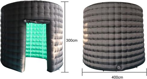 Inflatable Background Wall Suitable for 360 Photo Booth Machine with Silver Reflective Background 158inch Customize Logo Suitable for 360 Photo Booth Machines/Show Parties/Wedding Photography in Kuwait