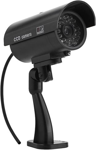 LIULDASHUN Solar Fake Security Camera, Dummy CCTV Security Camera with Blinking Led, Solar Powered and Weatherproof, Imitation Surveillance System with Red Flashing Light in Kuwait