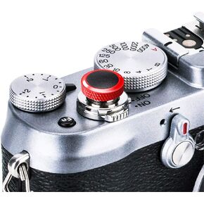 JJC Compatible Soft Shutter Release Button Cap for Fuji Fujifilm X100VI XT5 X-T30 II XT30 XT3 X100F X-Pro2 X-Pro1 XT2 X-E3 X-E2S X-T20 X-T10 X100T X100S for Sony RX10 IV III II,RX1RII,RX1R,RX1/R Black