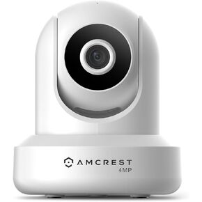Amcrest 4MP ProHD Indoor WiFi , Security IP Camera with Pan/Tilt, Two-Way Audio, Night Vision, Remote Viewing, 4-Megapixel @30FPS, Wide 90° FOV, IP4M-1041B (Black)