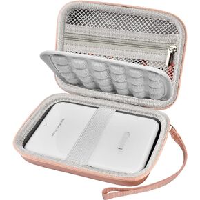 Case Compatible with KODAK Step/for Canon for Ivy/for Ivy 2/ for Ivy CLIQ+2 CLIQ 2 CLIQ+ Mobile Photo Mini Printer, Instant Camera Storage Bag for Papers, Charger and Accessories (Box Only)-Pink