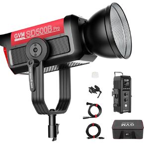 GVM Pro SD500B 500W Led Video Light, Studio Lights with Bowen Mount, 61600lux/1m Photography Lighting kit with 45° Standard Cover, Continuous Output Video Lighting with Controller, CRI 97+, 2700-6800K in Kuwait