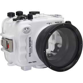 60M/195FT Waterproof housing A6xxx Series Salted Line (White) for a6500 a6400 a6300 a6100 / GEN 3