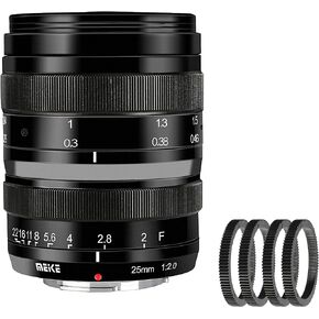 عدسة مايك 25 ملم F2.0 M43 بفتحة كبيرة منخفضة التشوه بزاوية واسعة متوافقة مع كاميرات اوليمبوس باناسونيك MFT بدون مراة GH6 OM-1 in Kuwait