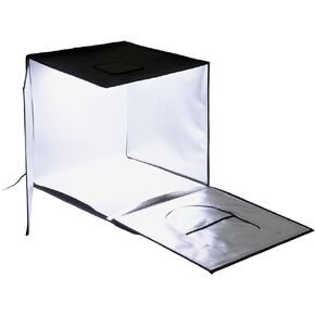 Fotodiox Pro LED 28x28 Studio-in-a-Box for Table Top Photography - includes light tent, Integrated Dimmable LED Lights, carrying case and four backdrops in Kuwait