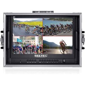 شاشة SEETEC ATEM156-CO مقاس 15.6 بوصة 4K HDMI متعددة الرؤية محمولة لمدير البث مع شاشة عرض رباعية منفصلة مقاس 1920 × 1080 بكسل و4 مخرجات HDMI in Kuwait