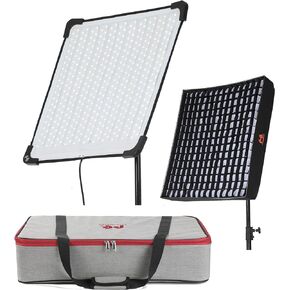 Falcon Eyes RX-24TDX III 220W Roll-Flex LED Light Bi-Color 3000K - 5600K LED Light IPX8 Waterproof Flexible LED Light with RX-24TDXSBHC II Honeycomb Grid Softbox with 9 Scene Effect Mode, APP Control