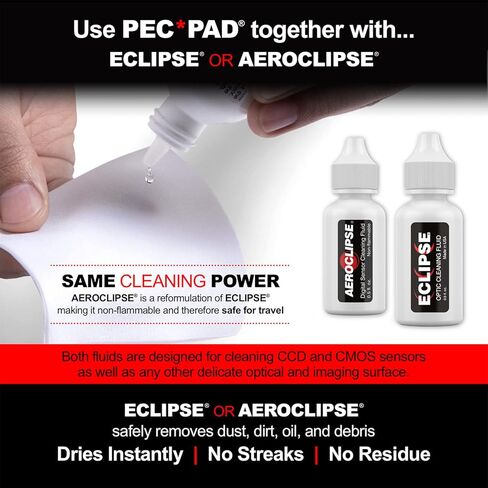 مناديل خالية من الوبر من PEC-PAD مقاس 10.16 سم × 10.16 سم، غير كاشطة فائقة النعومة لتنظيف الأسطح الحساسة مثل الكاميرا، والعدسات، والمرشحات، والأفلام، والماسحات الضوئية، والتلسكوبات، والمجاهر، والمناظير. (1200 ورقة لكل كجم) in Kuwait