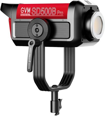 GVM Pro SD500B 500W Led Video Light، أضواء الاستوديو مع Bowen Mount، طقم إضاءة التصوير الفوتوغرافي 61600lux/1m مع غطاء قياسي 45 درجة، إضاءة فيديو الإخراج المستمر مع وحدة التحكم، CRI 97+، 2700-6800K in Kuwait