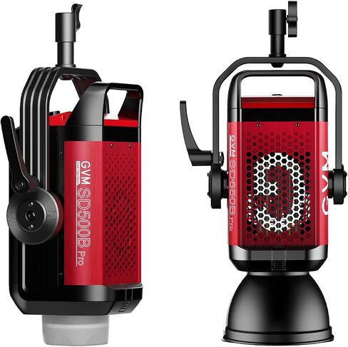 GVM Pro SD500B 500W Led Video Light، أضواء الاستوديو مع Bowen Mount، طقم إضاءة التصوير الفوتوغرافي 61600lux/1m مع غطاء قياسي 45 درجة، إضاءة فيديو الإخراج المستمر مع وحدة التحكم، CRI 97+، 2700-6800K in Kuwait
