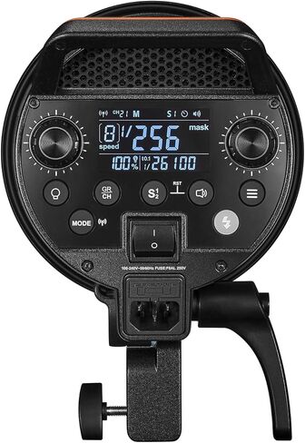 Godox QT600IIIM 600Ws Studio Monolight Strobe Flash Light، 2.4G نظام X لاسلكي، HSS 1/8000s، إعادة تدوير 0.01-0.9s، مصباح النمذجة 5600K، حامل بوينز للاستوديو، الصورة، تصوير المنتج، التصوير in Saudi Arabia