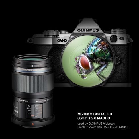OM SYSTEM Olympus M.Zuiko Digital ED 60mm F2.8 Macro for Micro Four Thirds System Camera, Weather Sealed Design, Focus Limit Switch Bright in Saudi Arabia