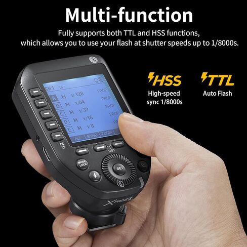 Godox XProII XProII-C Wireless Flash Trigger for Canon Camera, 2.4G Wireless Flash Transmitter HSS 1/8000S, Bluetooth Connection, TCM Transform Function, Large LCD Display (Xpro-C Upgrade) in Saudi Arabia