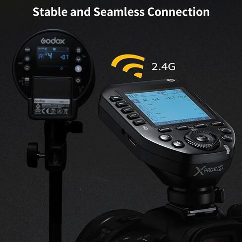 Godox XProII XProII-C Wireless Flash Trigger for Canon Camera, 2.4G Wireless Flash Transmitter HSS 1/8000S, Bluetooth Connection, TCM Transform Function, Large LCD Display (Xpro-C Upgrade) in Saudi Arabia