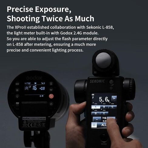 Godox XProII XProII-C Wireless Flash Trigger for Canon Camera, 2.4G Wireless Flash Transmitter HSS 1/8000S, Bluetooth Connection, TCM Transform Function, Large LCD Display (Xpro-C Upgrade) in Saudi Arabia