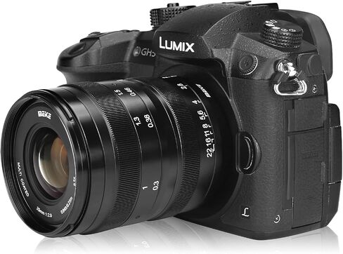 عدسة مايك 25 ملم F2.0 M43 بفتحة كبيرة منخفضة التشوه بزاوية واسعة متوافقة مع كاميرات اوليمبوس باناسونيك MFT بدون مراة GH6 OM-1 in Kuwait