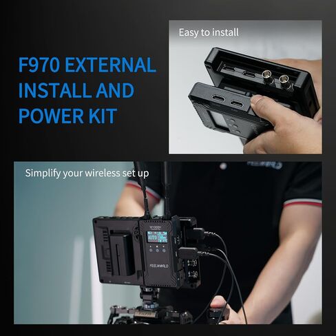شاشة FEELWORLD SH7 مقاس 7 بوصة 2200nit فائقة السطوع للكاميرا DSLR تدعم التحويل SDI HDMI والتحويل المتقاطع والإخراج ثلاثي الأبعاد LUT مع شكل موجة اللمس F970 ومجموعة الطاقة in Kuwait