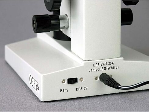 AmScope M200C-LED Cordless Monocular Compound Microscope, WF10x and WF25x Eyepieces, 40x-1000x Magnification, LED Illumination, Brightfield, Single-Lens Condenser, Coarse and Fine Focus, Plain Stage, 110V or Cordless Operation in Saudi Arabia