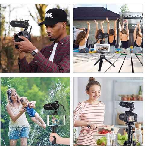 comica CVM-V30 LITE Video Microphone,Super-Cardioid Condenser On-Camera Shotgun Microphone for Canon Nikon Sony Panasonic DSLR Cameras,with MF2 Windmuff in Saudi Arabia
