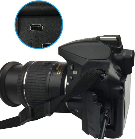شاحن كابل شحن بديل للكاميرا متوافق مع سلسلة Nikon Coolpix S S3700 S6500 S6600 S8000 S8200 S9100 S9400 S9500، Coolpix P Series P100 P300 P330 P500 P510 P520 كاميرا رقمية in Saudi Arabia
