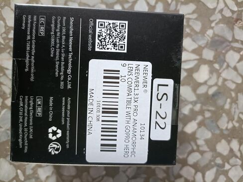 نيوير نسخة مطورة 1.33x عدسة انامورفيك متوافقة مع جوبرو هيرو 9 10 11 اسود، 2.40:1 شاشة عريضة بتأثير متوهج سينمائي، عدسة كاميرا اكشن HD مزدوجة الجوانب متعددة الطبقات مضادة للانعكاس in Kuwait