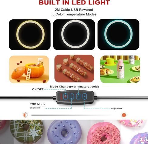 صندوق اضاءة محمول لاستوديو الصور، مجموعة خيمة تصوير احترافية قابلة للتعتيم مقاس 12 × 12 مع 112 مصباح LED و6 خلفيات in Kuwait