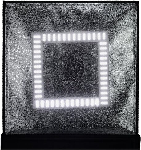 Fotodiox Pro LED 24x24 Studio-in-a-Box للتصوير الفوتوغرافي على سطح الطاولة - يتضمن خيمة خفيفة، ومصابيح LED مدمجة قابلة للتعتيم، وحقيبة حمل وأربع خلفيات in Kuwait