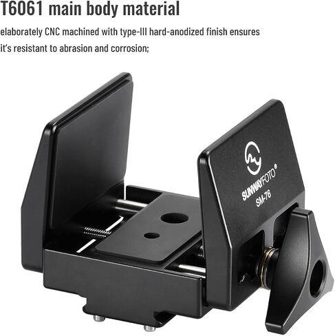 SUNWAYFOTO SM-76 Saddle Mount Rifle Gun Adapter for Tripod Arca Swiss QR Plate in Saudi Arabia