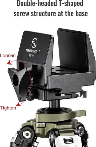 SUNWAYFOTO SM-76 Saddle Mount Rifle Gun Adapter for Tripod Arca Swiss QR Plate in Saudi Arabia