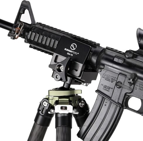 SUNWAYFOTO SM-76 Saddle Mount Rifle Gun Adapter for Tripod Arca Swiss QR Plate in Saudi Arabia