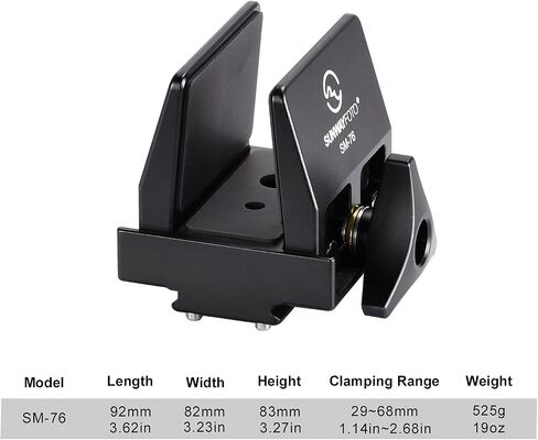 SUNWAYFOTO SM-76 Saddle Mount Rifle Gun Adapter for Tripod Arca Swiss QR Plate in Saudi Arabia