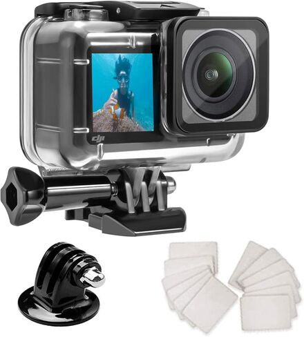 غطاء حماية مقاوم للماء لجهاز دي جيه اي اوسمو اكشن 3، غطاء واقٍ للغوص تحت الماء بطول 45 متر مع ملحقات دعامة in Kuwait